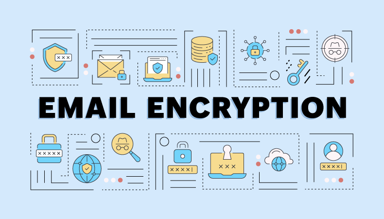 Encrypted email illustration