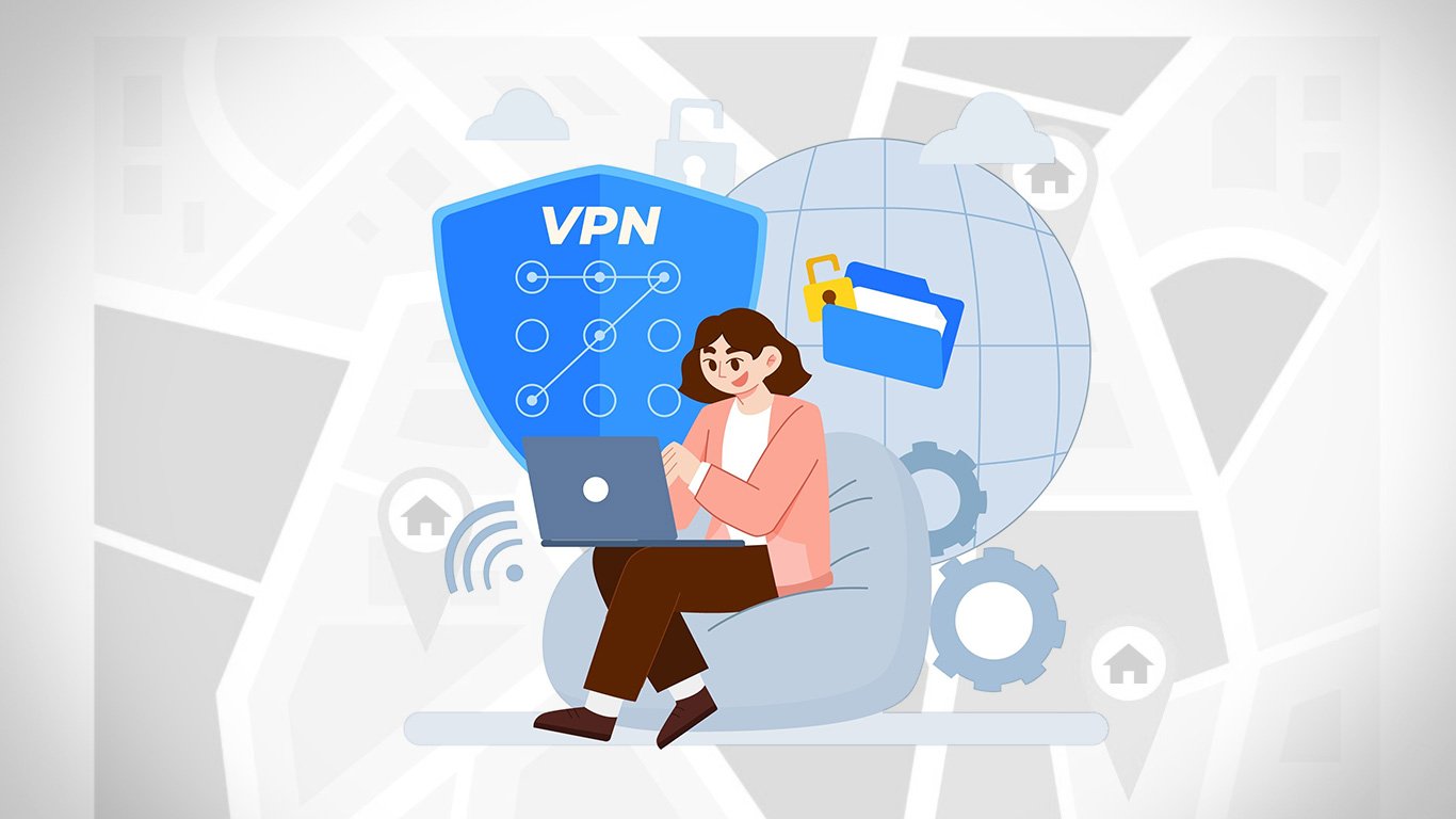 Diagram of a VPN tunnel blocking ISP and ad tracker snooping